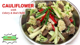 CAULIFLOWER with BEEF BALL RECIPE | FAST COOKING RECIPE | Simple Recipe | Easy Chinese Recipe