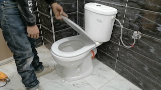 Installing a modern toilet in an easy way