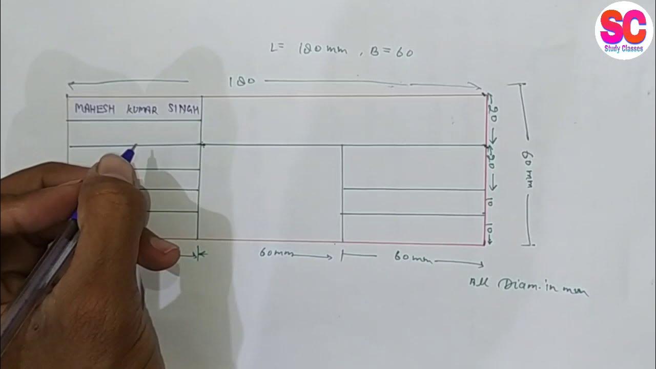 How to Draw Title Block in Engineering Drawing/Diploma 1st Semester