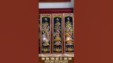 Tranh " Tứ Quý Bốn Mùa Xuân Hạ Thu Đông " thếp vàng bạc đồng đỏ | Đồ Đồng Tường Phát