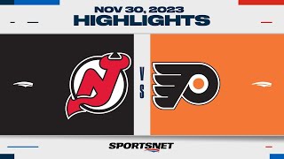 NHL Highlights | Devils vs. Flyers - November 30, 2023