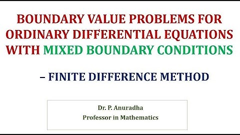 How to apply Finite Difference Method for ODEs with Mixed Boundary Conditions?