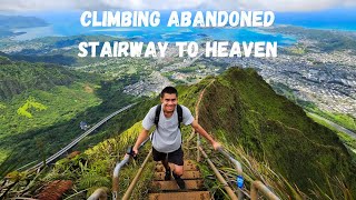 Climbing Abandoned Stairway to Heaven in Hawaii (Haiku Stairs via Moanalua Valley Trail)