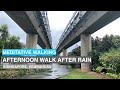 [4k] Meditative ASMR Afternoon Walk after rain / Singapore: Kembangan area