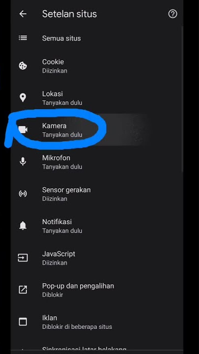 Cara Setting Izinkan Kamera di Google Chrome