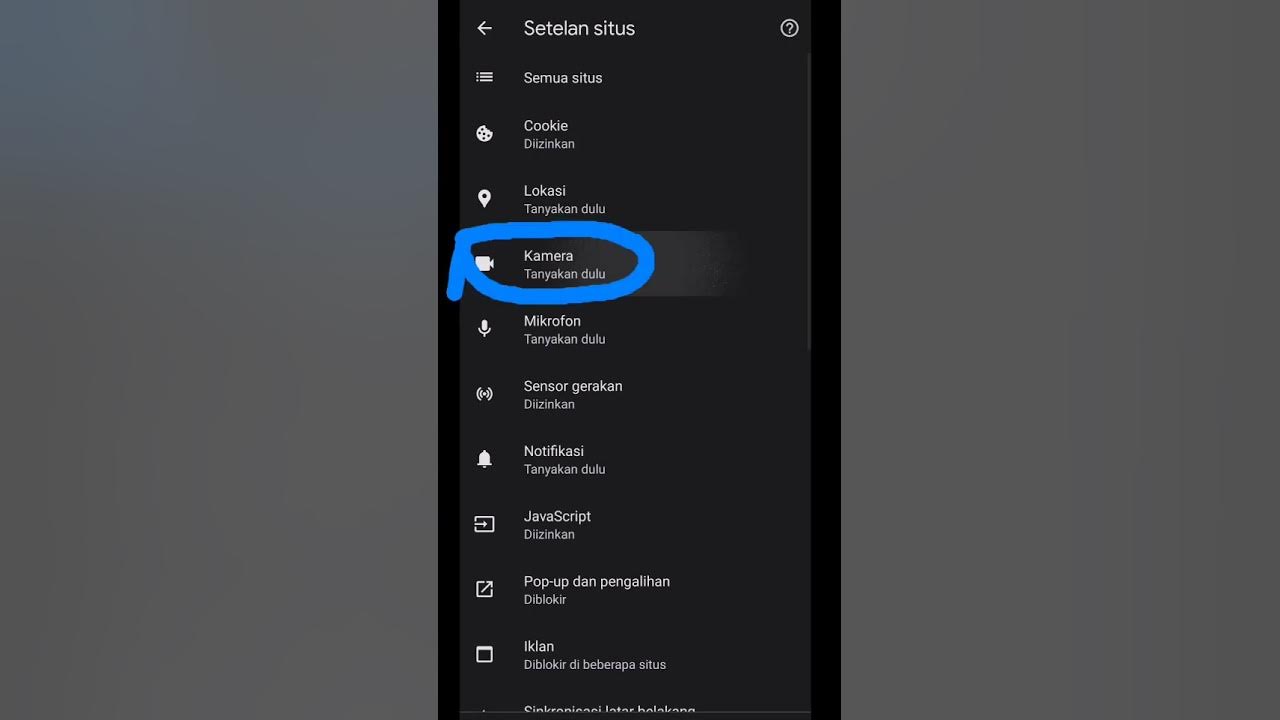 Cara Setting Izinkan Kamera di Google Chrome