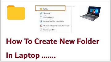 How To Create New Folder In Laptop