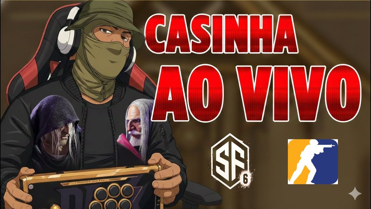🔴LIVE - JOGANDO SF6 & Counter-Strike 2 - !pix !controle 