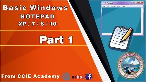 Microsoft Windows 10 Notepad Part 1