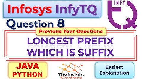 Infosys infyTQ Coding JAVA, Python Question8 infyTQ Previous Slot Coding Question & Answer Explained