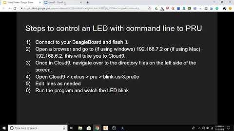 BeagleBone Blue - Scuttle - Controlling a LED with command line to PRU