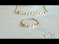 珍珠戒指DIY製作教學【微笑 珍珠鍊戒】JoyJoyGem|輕珠寶|手工飾品|RW19004