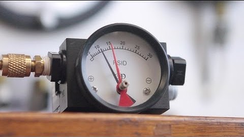 Differential Pressure Gauge Max Pointer for monitoring filter status