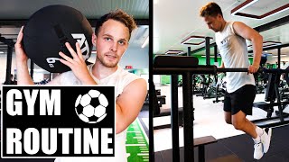 MEINE OBERKÖRPER GYM ROUTINE als FUSSBALLER