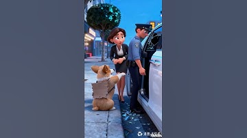 Whoa! The Corgi just broke the car window—everyone froze in shock! 🐾🚗 #aianimation #funny #cartoon