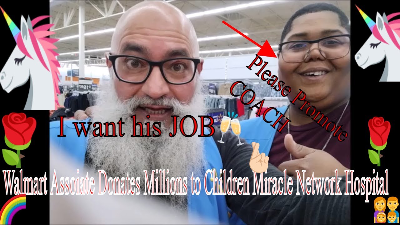 Walmart Associate gives away Millions of Dollars to Children Miracle Network Hospital !!