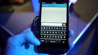 BlackBerry 10 on-screen keyboard demonstration