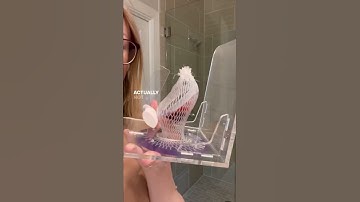 Auto-Dumping aka Self-Emptying Menstrual Disc Demo with Fake 🩸 #shorts