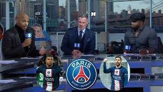 PSG vs Maccabi Haifa 7-2 Thierry Henry And Jamie Carragher Reacts To Messi And Kylian Mbappe