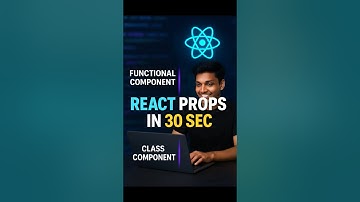 React Props in 30 Seconds! 🔥 Functional vs Class Components #ReactJS #WebDevelopment #FrontendDev