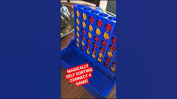 This travel connect 4 game sorts the pieces out automatically!