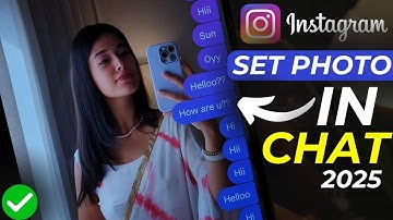 Instagram Chat Photo Feature 💬 DM Background Image ⚡ Chat Wallpaper Change Trick
