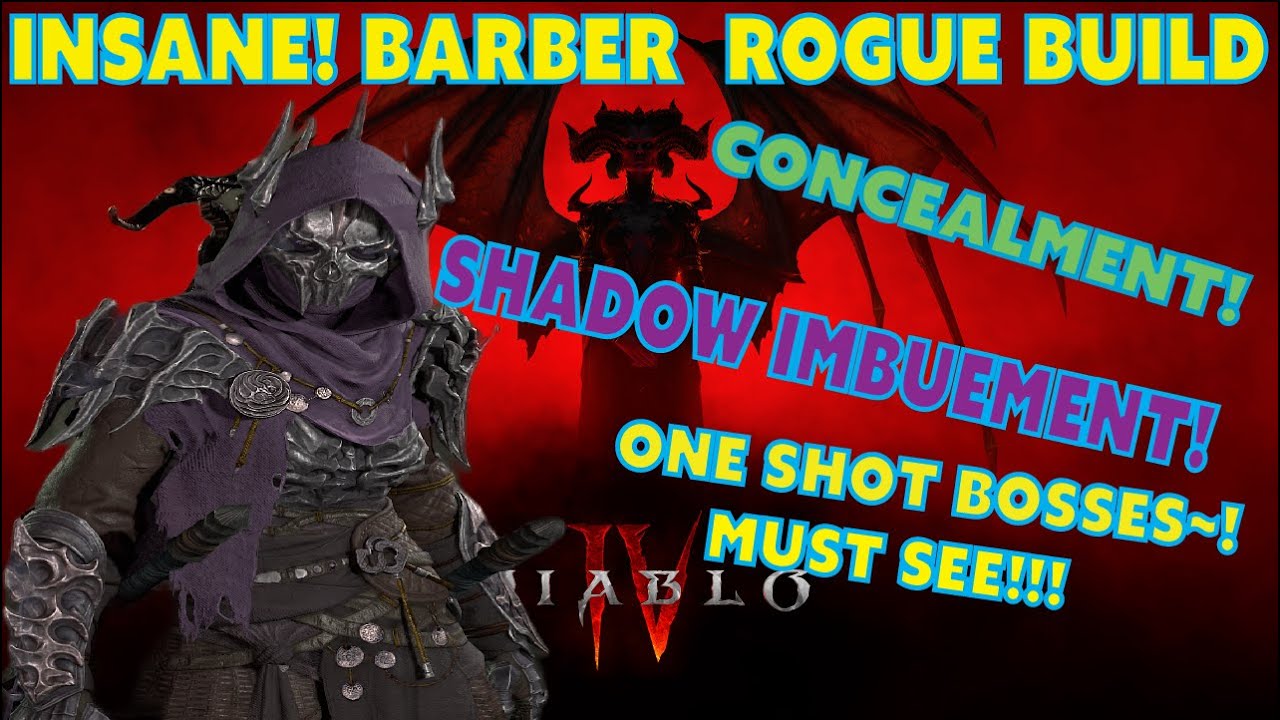 Diablo 4 : INSANE ! Barber Heart Twisted Blades Rogue Build #diablo4 ...
