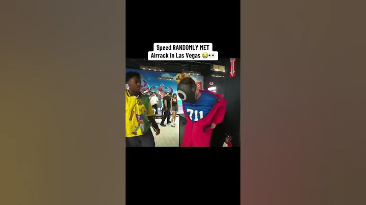 Speed RANDOMLY MET Airrack in Las Vegas 😭👀 #ishowspeed #shorts