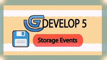 How to Store Data by storage events in Gdevelop5