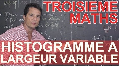 Variable-width histogram - Maths - 3rd grade - Les Bons Profs