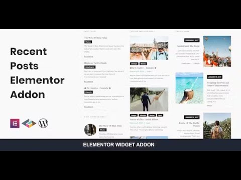 Recent Posts Elementor Addon By TemeGUM