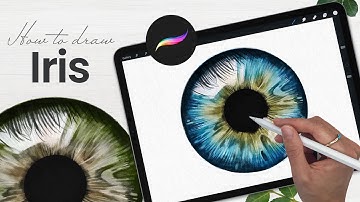How To Draw An Eye (Iris) • Easy iPad Art Tutorial • You Can Paint This Procreate