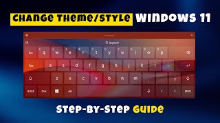 Jak zmienić motyw/rozmiar klawiatury dotykowej w systemie Windows 11 screenshot 2