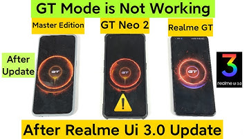 Realme Ui 3.0 GT Mode is not Working After Software Updates 🤔🥺