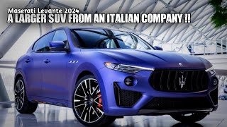 Maserati Levante 2024, Competing Fiercely in a Segment that is far from the first time it entered !!