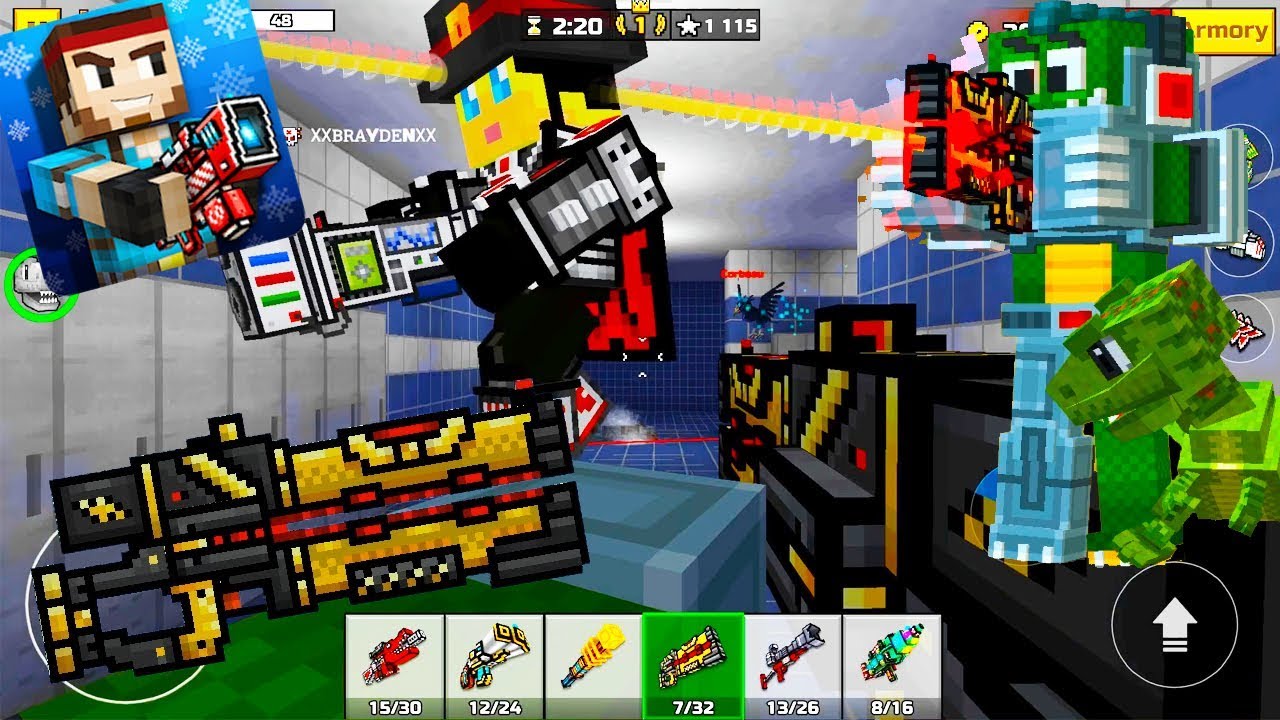 Pixel Gun 3D Reflector, 33 Kills TOP1 [Review] YouTube