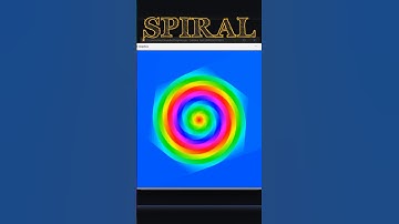Spiral Drawing Using python Turtle  #codegrah #pythonturtle
