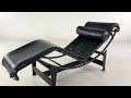 Le corbusier mid century lc4 chaise lounge chair