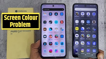 screen colour change problem moto g67 power 5g | colour inversion/ colour correction 