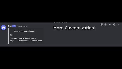 How To Send a Message To Discord From Roblox Using Webhooks - Part 2 - Customization