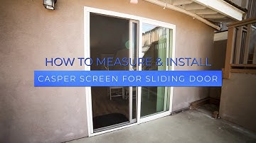 How to Measure & Install for Sliding Patio Doors | Retractable Screen