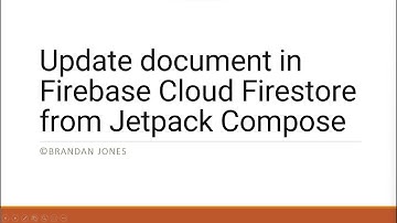 Update an existing document in Firebase Cloud Firestore Database from a Jetpack Compose UI