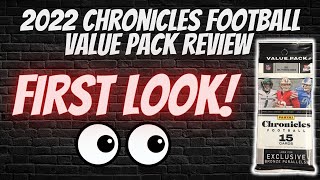 🚨PULLED 2 BLACK PRIZMS🚨2022 CHRONICLES FOOTBALL VALUE PACK REVIEW! 🔥