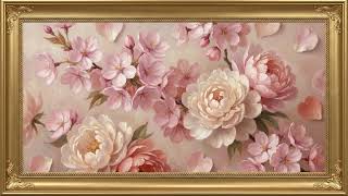 Soft Pink Flowers of Love | 2 Hours No Music | Valentine’s Day TV Art 4K screenshot 2