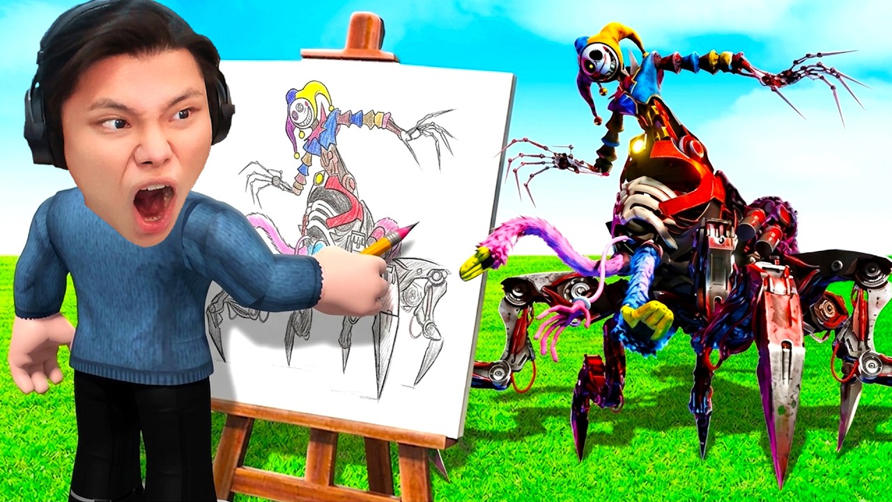 [ROBLOX] JayGray Thử Thách Vẽ Tranh Poppy Playtime Chapter 5😜🎨Vẽ Trùm Cuối Prototype Thí Nghiệm 1006