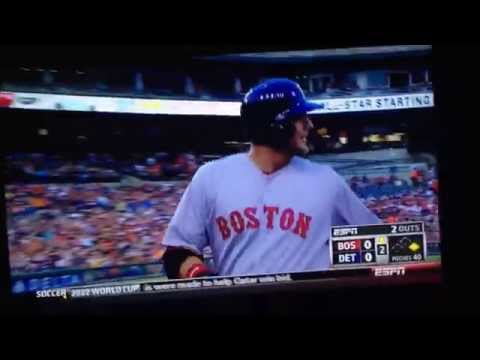 A.J. Pierzynski Swears on National TV Tigers vs. Red Sox 6/8/14