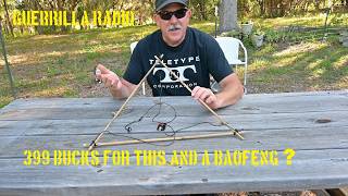 Guerrilla radio - 399 dollars for a baofeng and a VHF jungle antenna ? - Marketing gone wild