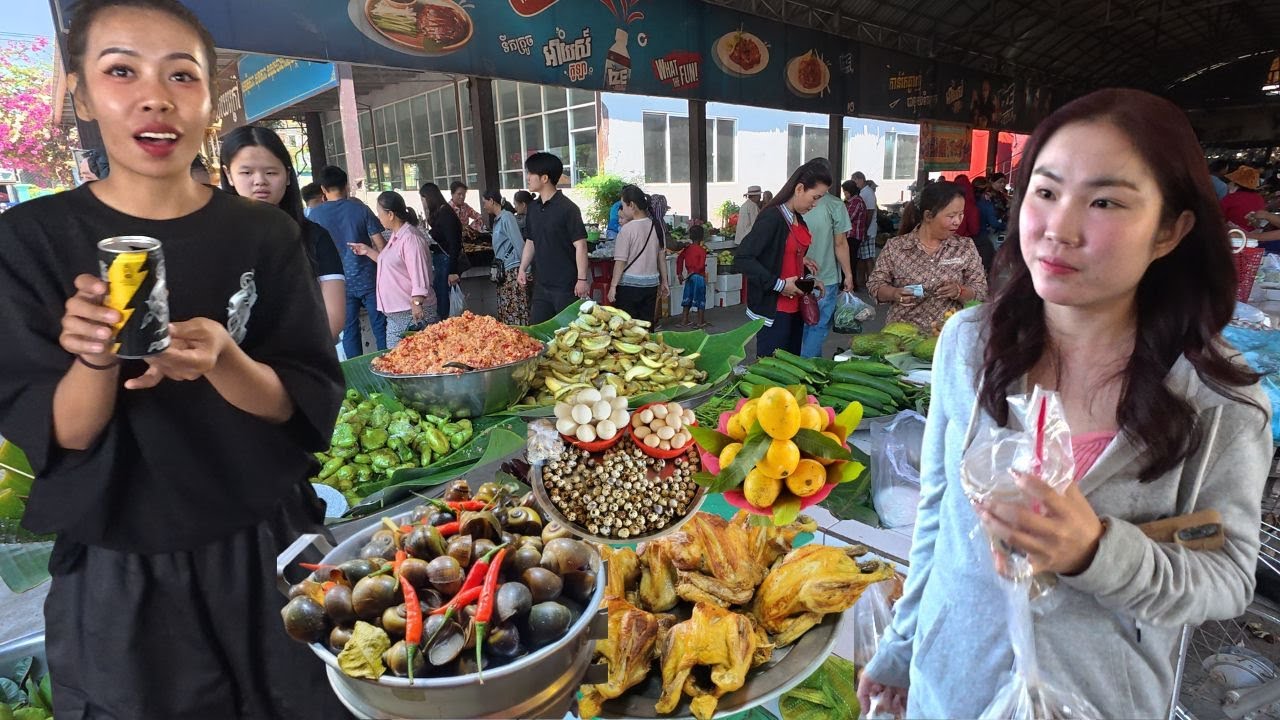 Amazing Grilled Street Food  Fish, Chicken, Snails, Frog & more - Countryside Market