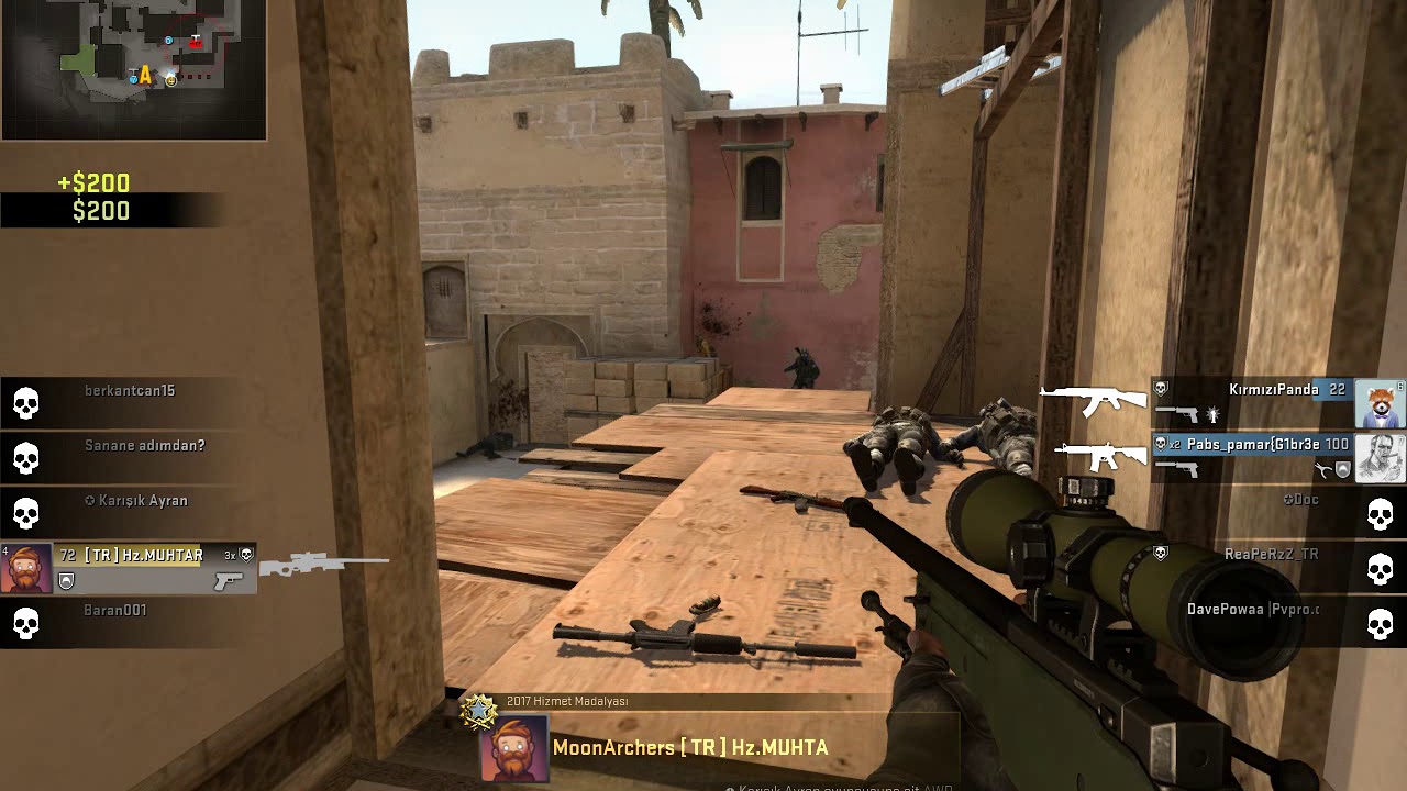 Cs go Hz.Muhtar 5v1 Awp ace - YouTube