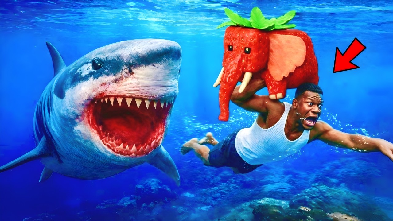 Franklin SAVE BRAINROTS FROM TSUNAMI & SHARK GAMEPLAY In ROBLOX!!😱 | Roblox tamil | Roblox